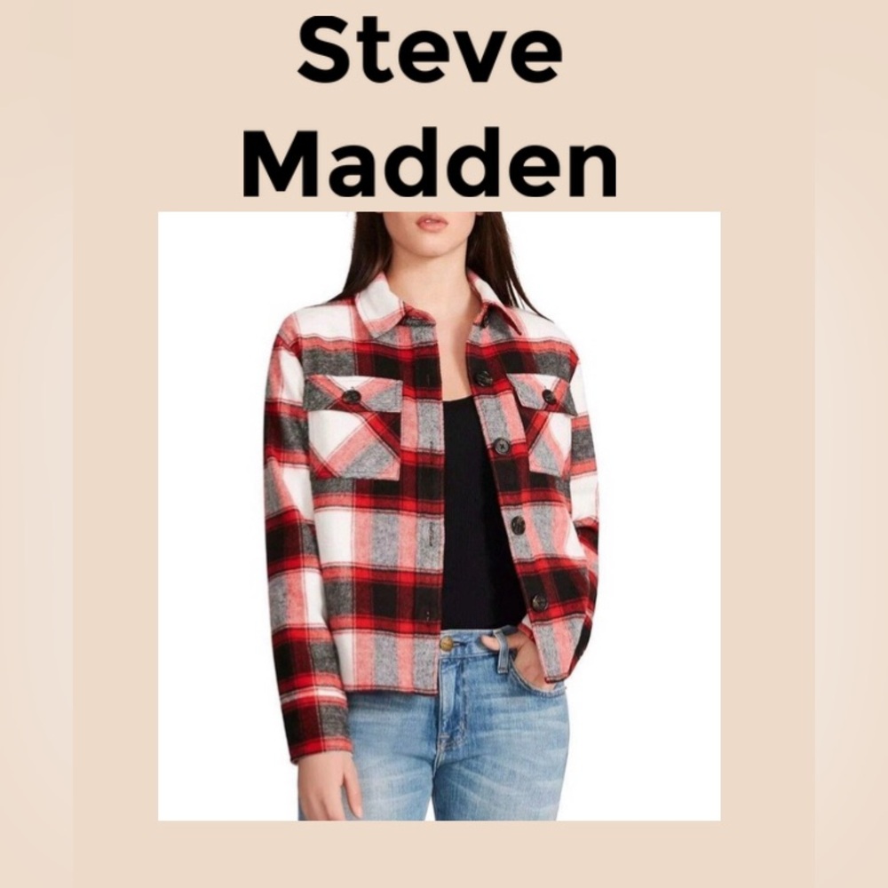 Steve Madden Women’s Boxy Shacket Size Large